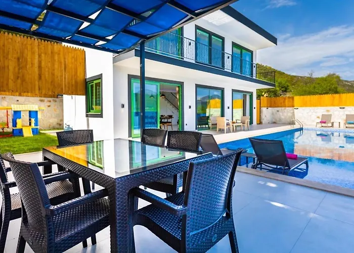 Saribelen 2 Bedroom Secluded With Private Pool Hot Tub Villa Kalkan