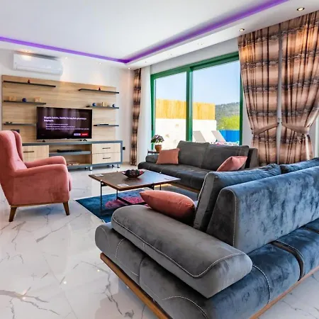Villa Saribelen 2 Bedroom Secluded With Private Pool Hot Tub Kalkan