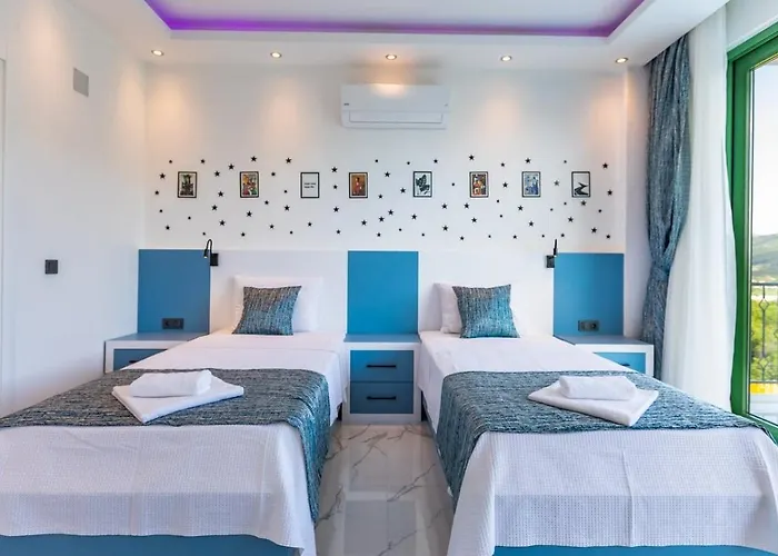 Saribelen 2 Bedroom Secluded With Private Pool Hot Tub 卡尔坎