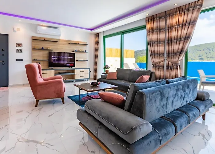 Villa Saribelen 2 Bedroom Secluded With Private Pool Hot Tub Kalkan